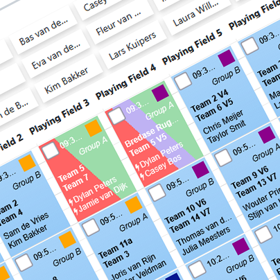 Scheidsrechters indelen bij wedstrijden