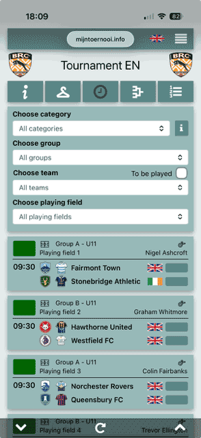 Up-to-date match program with linked fields